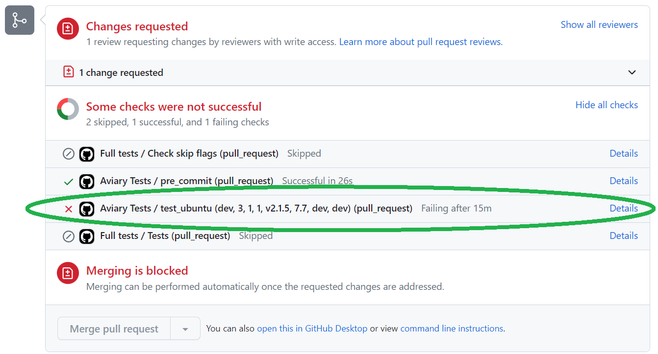 failing PR